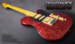 DELLATERA ENGRAVED PAISLEY - CANDY METALLIC RED - READY TO SHIP