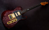 DELLATERA ATW ENGRAVED RED WINE PAISLEY